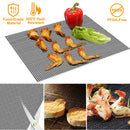 BBQ Grill Mat Non-Stick Mesh Mat Baking Sheet Liner Reusable Reversible Washable for Outdoor Gas Charcoal