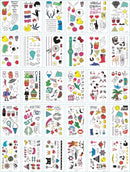 A set of 30 tattoo stickers