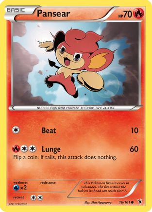 Pansear 016/101 - Noble Victories Reverse Holofoil