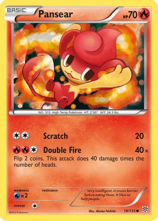 Pansear 019/135 - Plasma Storm Reverse Holofoil