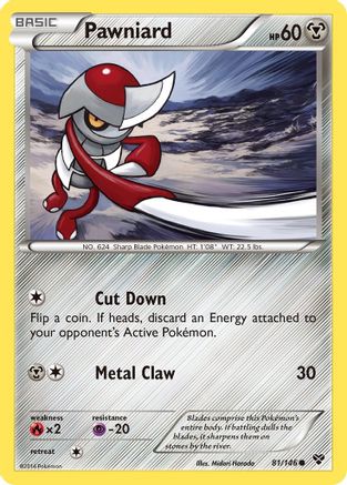 Pawniard 081/146 - XY Base Set Reverse Holofoil