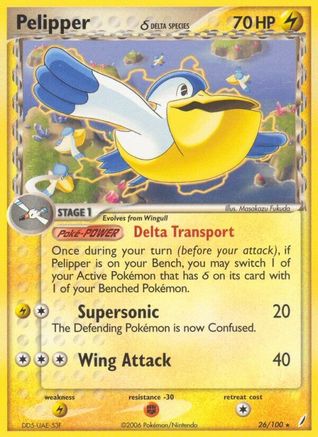 Pelipper (Delta Species) 026/100 - Crystal Guardians