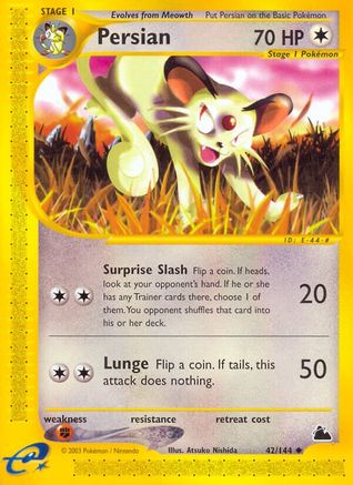 Persian 042/144 - Skyridge Reverse Holofoil