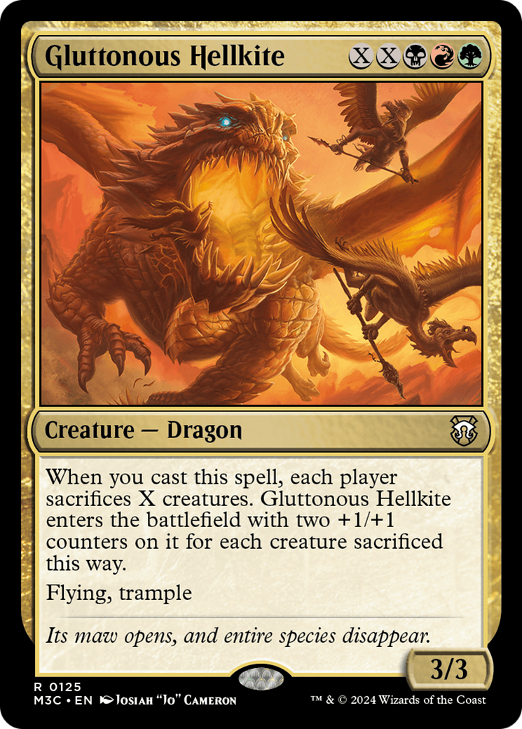 Gluttonous Hellkite (M3C-125) - Modern Horizons 3 Commander