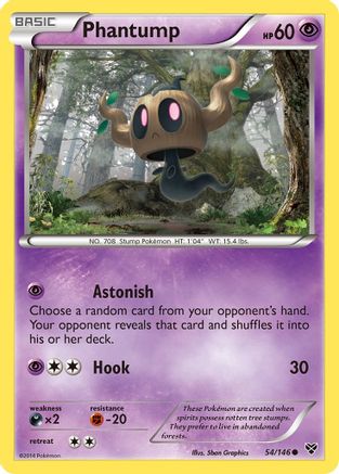 Phantump 054/146 - XY Base Set Reverse Holofoil