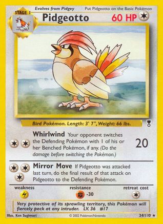 Pidgeotto 034/110 - Legendary Collection Reverse Holofoil