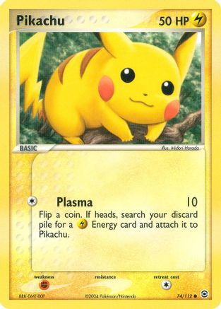 Pikachu 074/112 - FireRed & LeafGreen Reverse Holofoil