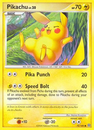 Pikachu 070/100 - Stormfront Reverse Holofoil