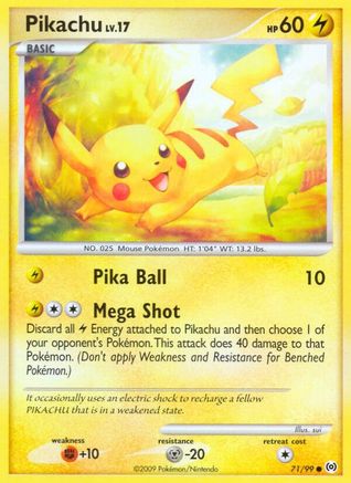 Pikachu 071/99 - Arceus Reverse Holofoil