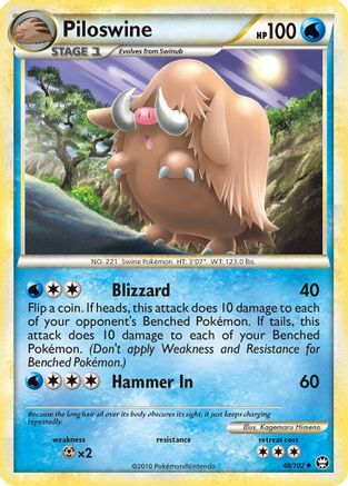 Piloswine 048/102 - Triumphant Reverse Holofoil