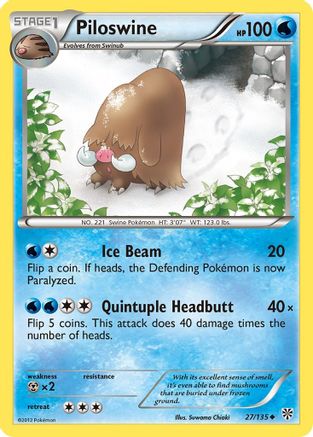 Piloswine 027/135 - Plasma Storm