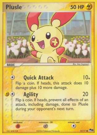 Plusle 013/017 - POP Series 1