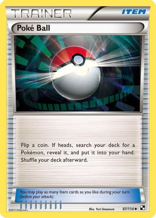 Poke Ball 097/114 - Black and White Reverse Holofoil