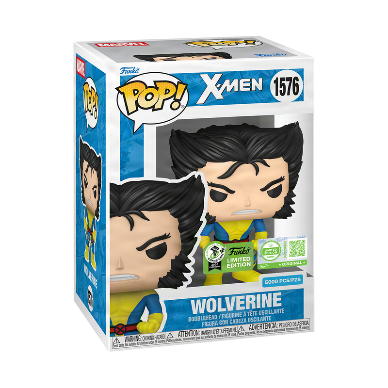 ECCC 2026 Convention Exclusive Marvel Pop! Wolverine (Classic Unmasked) with Pop! Protector LIMITED EDITION 5000 Pieces
