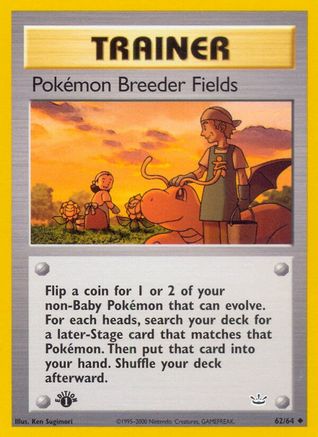 Pokemon Breeder Fields 062/64 - Neo Revelation Unlimited