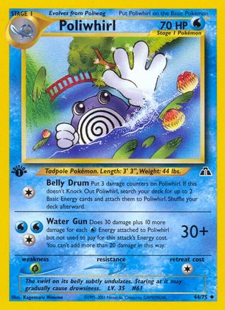 Poliwhirl 044/75 - Neo Discovery 1st Edition