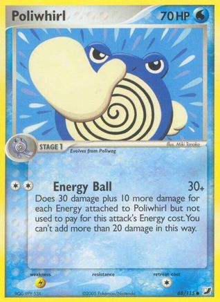 Poliwhirl 068/115 - Unseen Forces - Reverse Holofoil