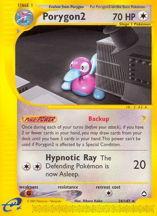 Porygon2 028/147 - Aquapolis Reverse Holofoil