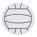 Round printed beach towel bath towel