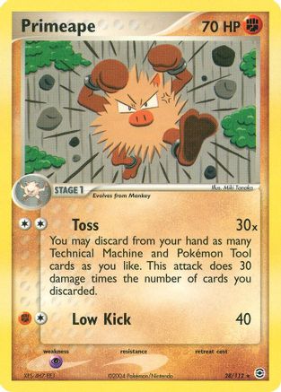 Primeape 028/112 - FireRed & LeafGreen Reverse Holofoil