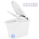 5-Piece Modern Bathroom Suite: Over The Toilet Cabinet + Smart Toilet Bidet + Oval Sink + Floor Cabinet + Clothes Dryer