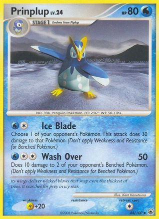 Prinplup 044/100 - Majestic Dawn Reverse Holofoil