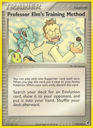 Professor Elm's Training Method 079/101 - Dragon Frontiers Reverse Holofoil