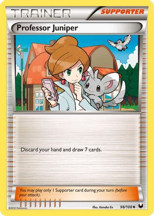 Professor Juniper 098/108 - Dark Explorers Reverse Holofoil