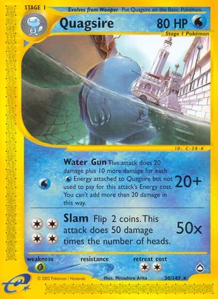 Quagsire 030/147 - Aquapolis Reverse Holofoil