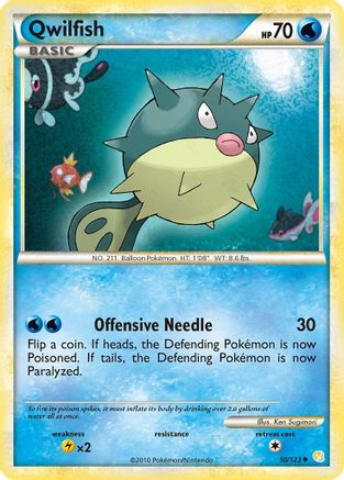 Qwilfish 050/123 - HeartGold SoulSilver Reverse Holofoil