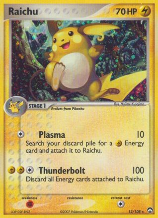 Raichu 012/108 - Power Keepers Holofoil