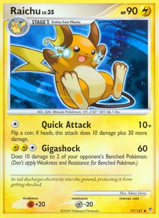 Raichu 077/147 - Supreme Victors Reverse Holofoil