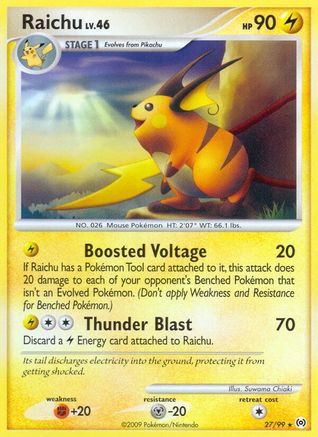 Raichu 027/99 - Arceus Reverse Holofoil