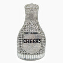 Champagne Bottle Rhinestone Evening Clutch Women's Bag