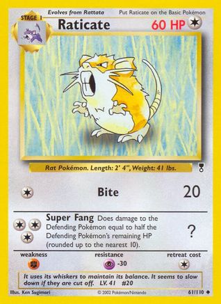 Raticate 061/110 - Legendary Collection