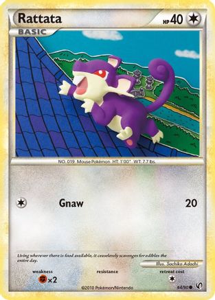Rattata 064/90 - Undaunted Reverse Holofoil