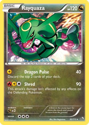 Rayquaza 093/113 - Legendary Treasures Holofoil