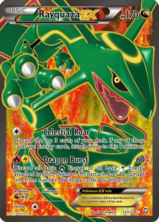 Rayquaza EX (Full Art) 123/124 - Dragons Exalted Holofoil
