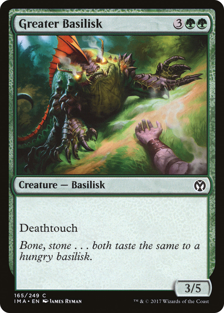 Greater Basilisk (IMA-165) - Iconic Masters Foil