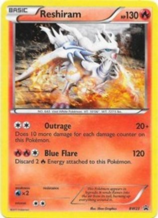 Reshiram BW23/101 - Black and White Promos Holofoil