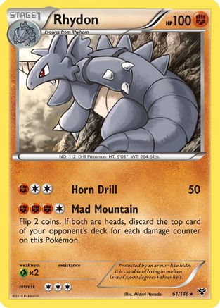 Rhydon 061/146 - XY Base Set Reverse Holofoil