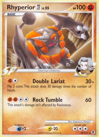Rhyperior E4 032/111 - Rising Rivals Reverse Holofoil