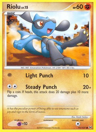 Riolu 091/127 - Platinum