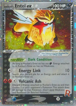 Rocket's Entei ex 097/109 - Team Rocket Returns Holofoil