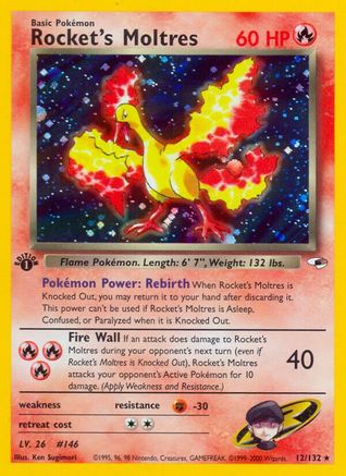 Rocket's Moltres 012/132 - Gym Heroes