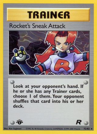 Rocket's Sneak Attack 072/82 - Team Rocket 1st Edition
