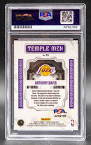 2023 Panini Prizm #25 Anthony Davis Phoenix signed card PSA Lakers