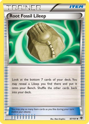 Root Fossil Lileep 087/101 - Plasma Blast