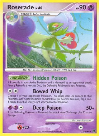 Roserade 023/100 - Stormfront Reverse Holofoil