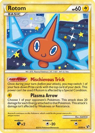 Rotom 020/90 - Undaunted Reverse Holofoil
